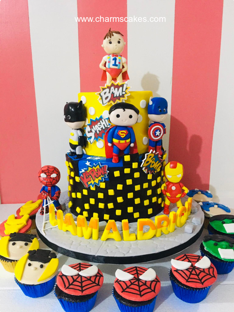 Liam's Team Avengers Custom Cake