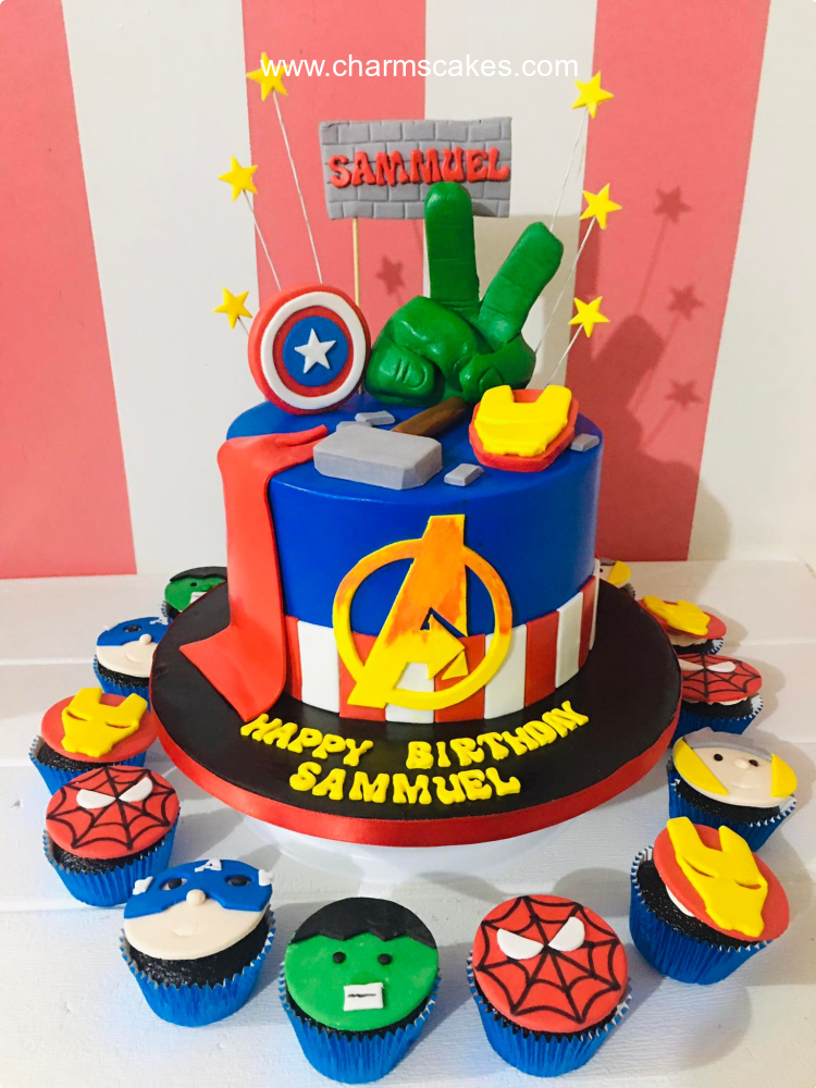 Sammuel's Avengers Custom Cake