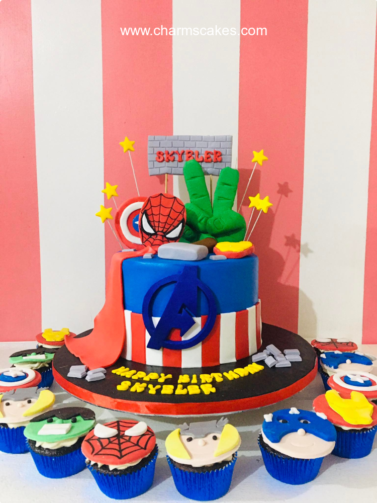 Skyler's Avengers Custom Cake