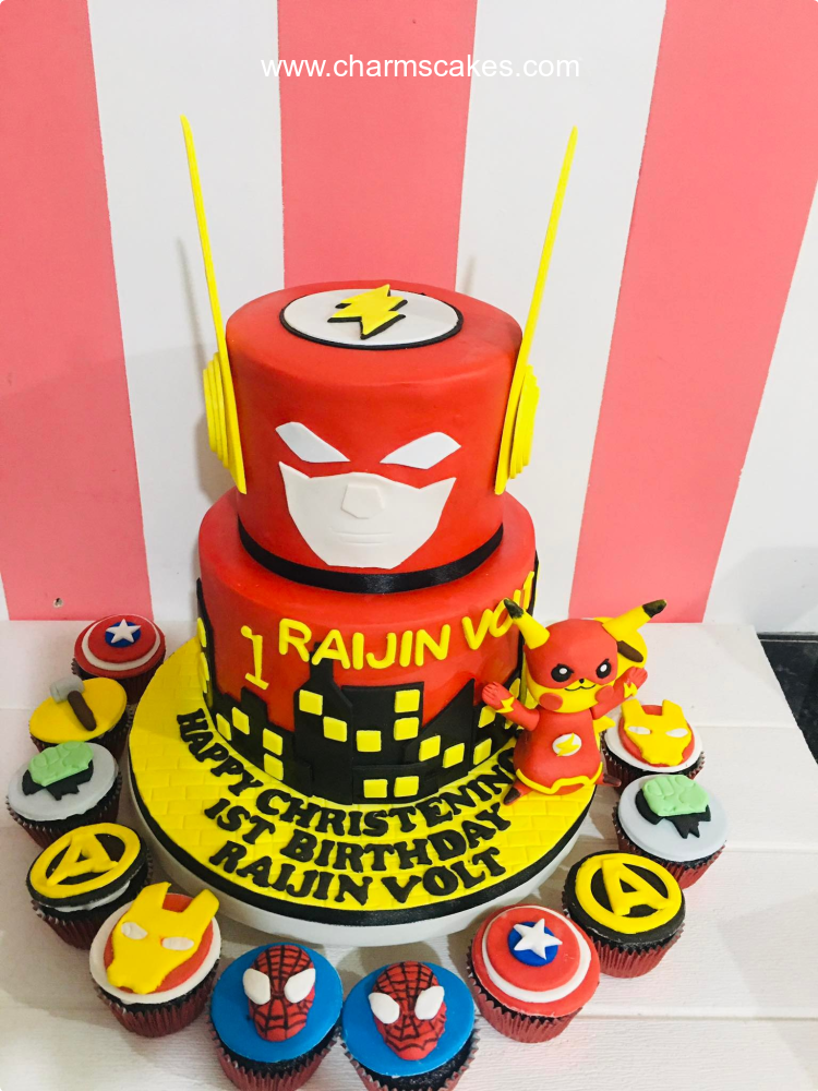 Raijin's The Flash Avengers Custom Cake