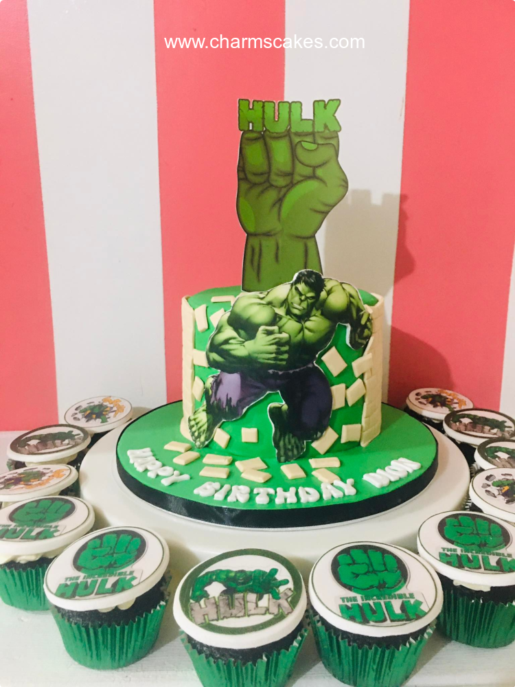 Order Hulk Photo Fondant Cake 1 Kg Online at Best Price, Free Delivery|IGP  Cakes