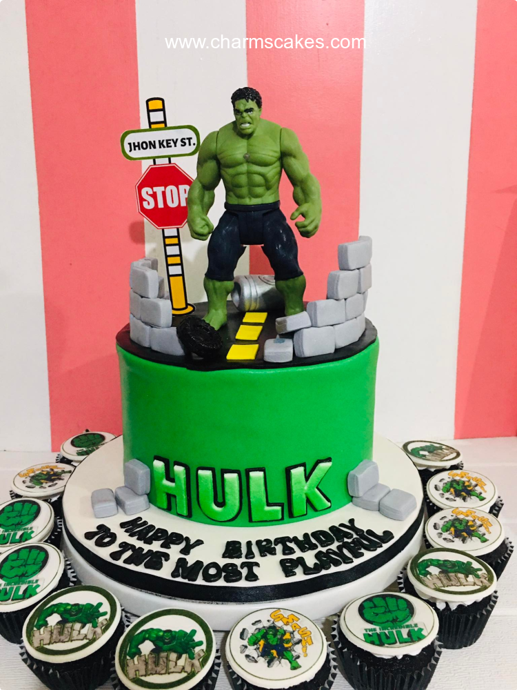 Its a HULK theme cake | the Baker & the School | Flickr