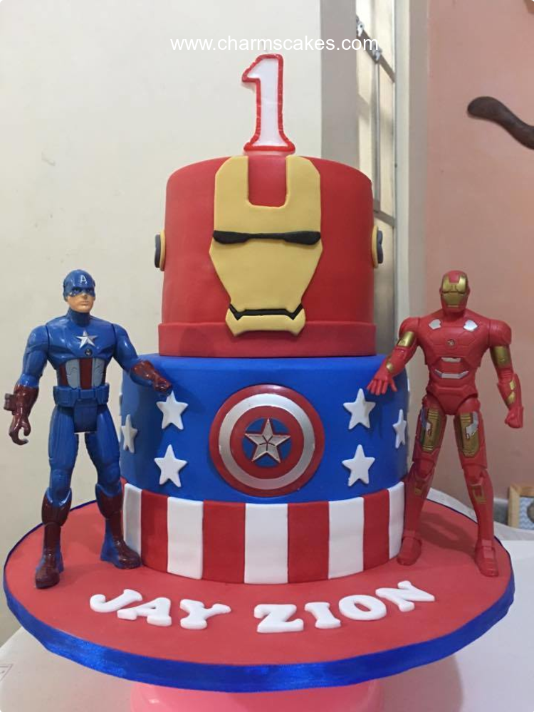 Civil War Avengers Custom Cake