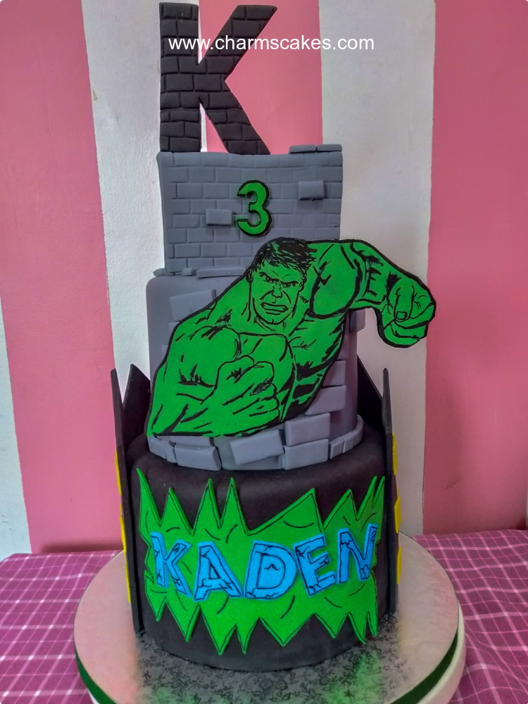 Hulk Avengers Custom Cake