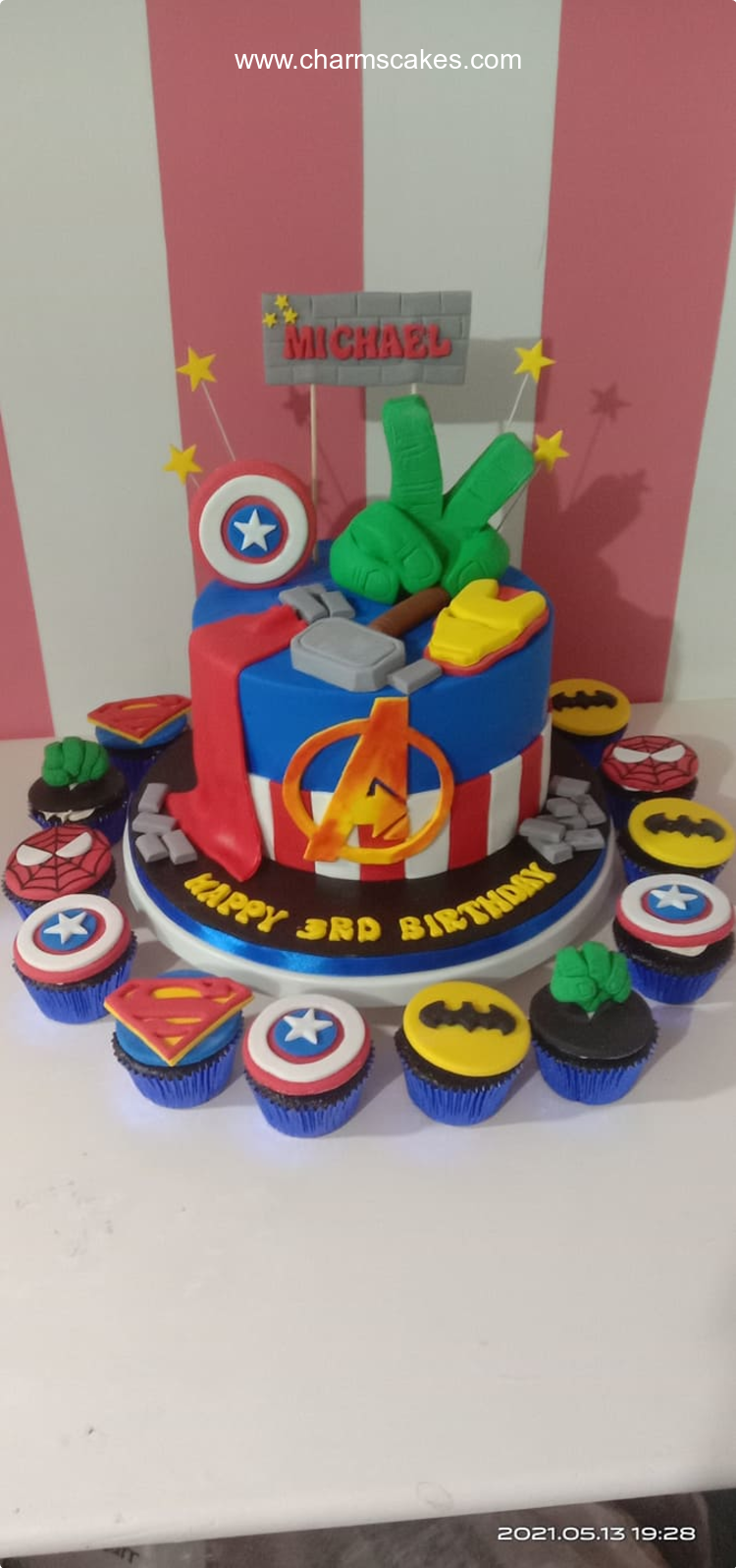 Michael Avengers Custom Cake