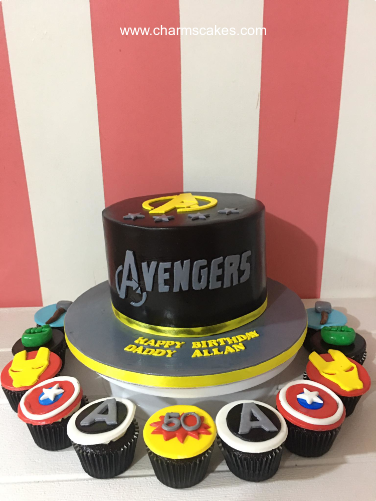 Allan's Avengers Custom Cake