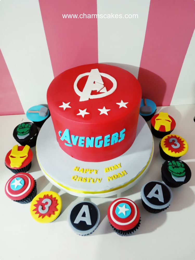 Noah Avengers Custom Cake