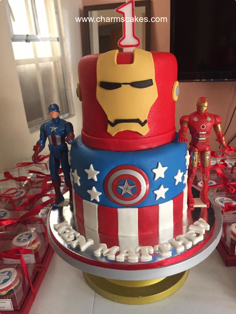 Civil War Avengers Custom Cake