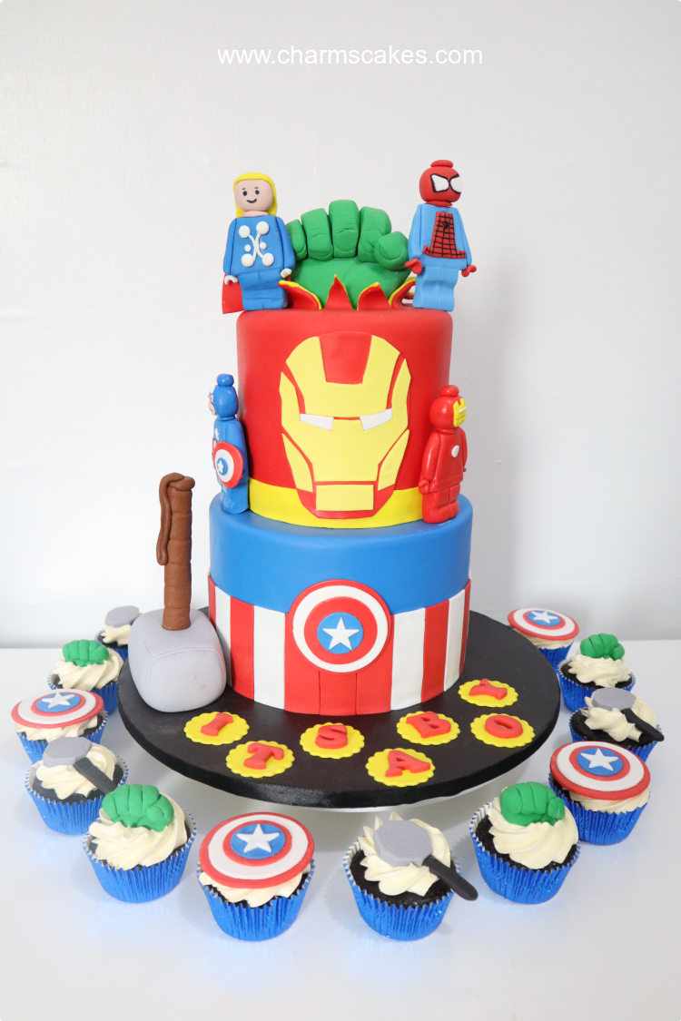 Avengers Lego Avengers Custom Cake