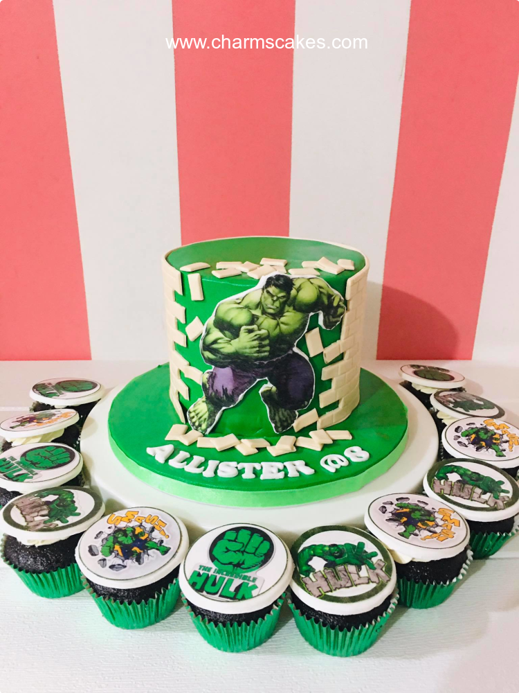 Hulk Allister Avengers Custom Cake