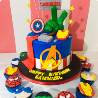 Sammuel's Avengers Custom Cake