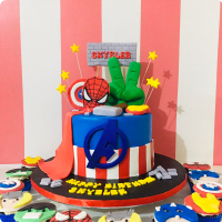 Skyler's Avengers Custom Cake