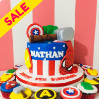 Nathan Avengers Custom Cake