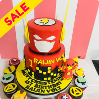 Raijin's The Flash Avengers Custom Cake