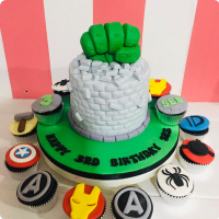 Hulk Seb Avengers Custom Cake