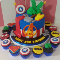 Michael Avengers Custom Cake