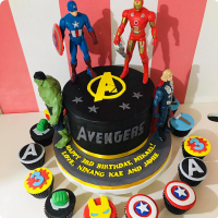 Mikaela's Avengers Custom Cake