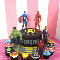 Avengers - Thor Pull-Apart Cupcake Cake Templates - celebrate life simply