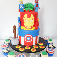 Avengers Lego Avengers Custom Cake