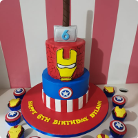 Dylan Avengers Custom Cake