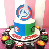 Avengers Cake - 2206 – Cakes and Memories Bakeshop