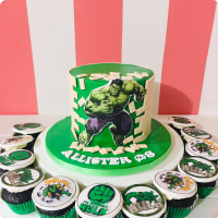 Hulk Allister Avengers Custom Cake