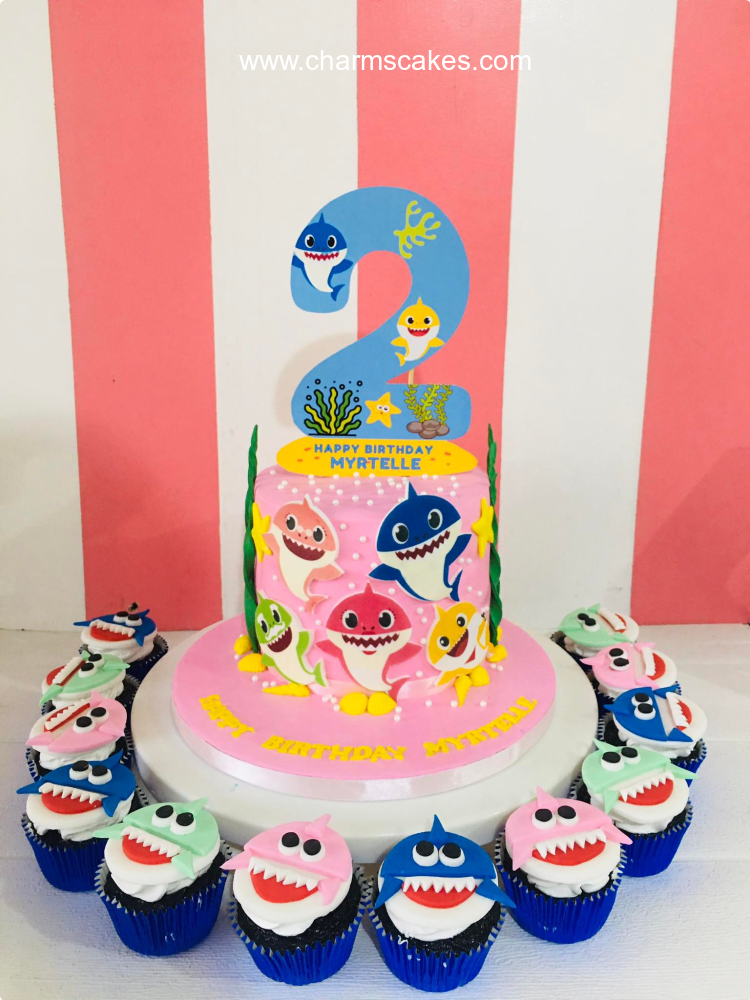 Myrtelle's Baby Shark Custom Cake