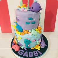 Gabbi's Baby Shark Custom Cake