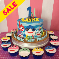 Zayne's Baby Shark Custom Cake