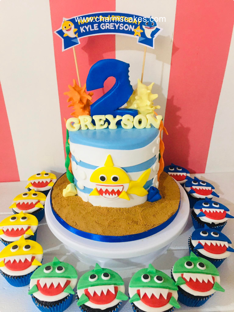 Greyson's Baby Shark Cake Baby Shark Custom Cake