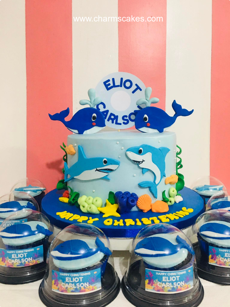 Eliot's Baby Shark Custom Cake