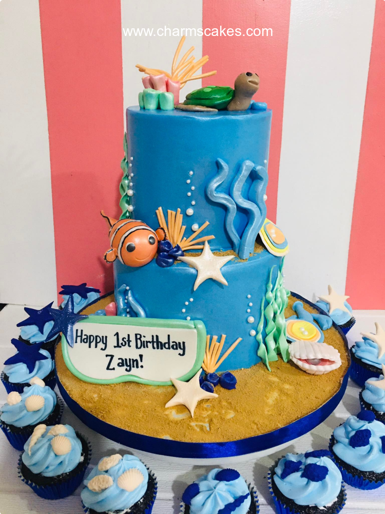 Zayn's Baby Shark Custom Cake