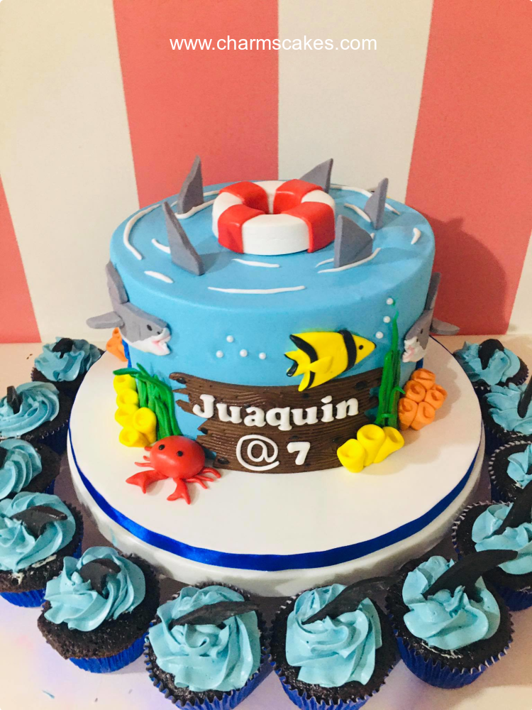 Sharks Baby Shark Custom Cake