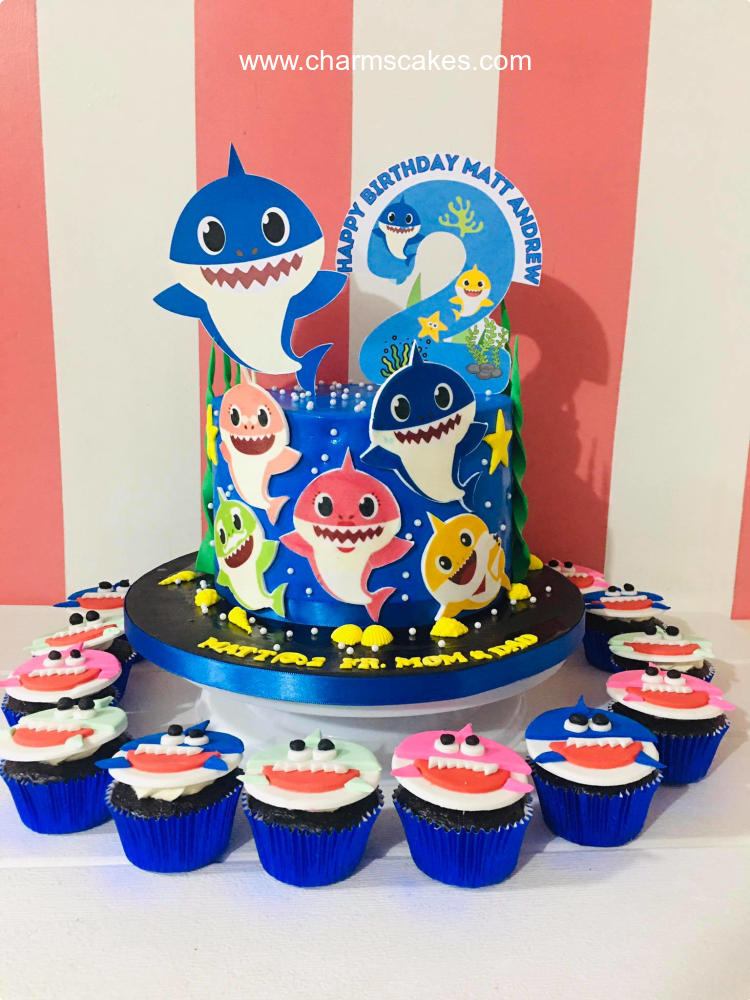 Matt Baby Shark Custom Cake