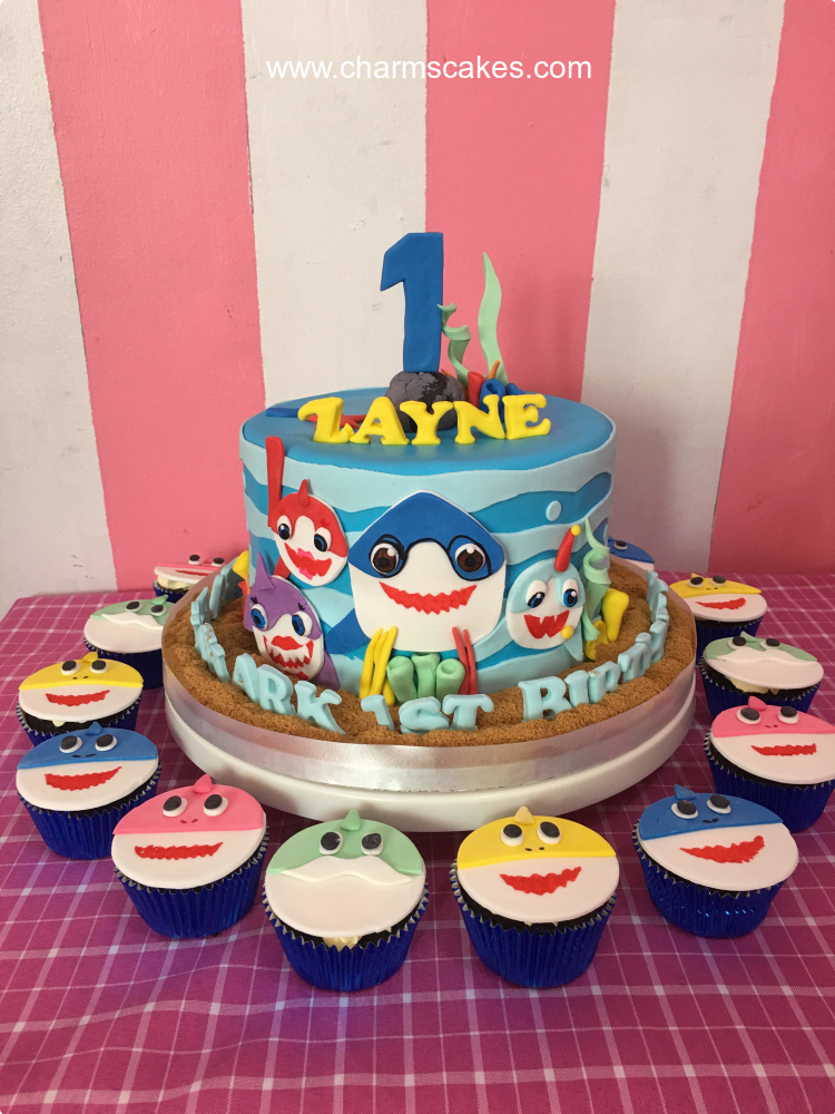 Charm S Cakes Baby Shark Zayne Custom Cake