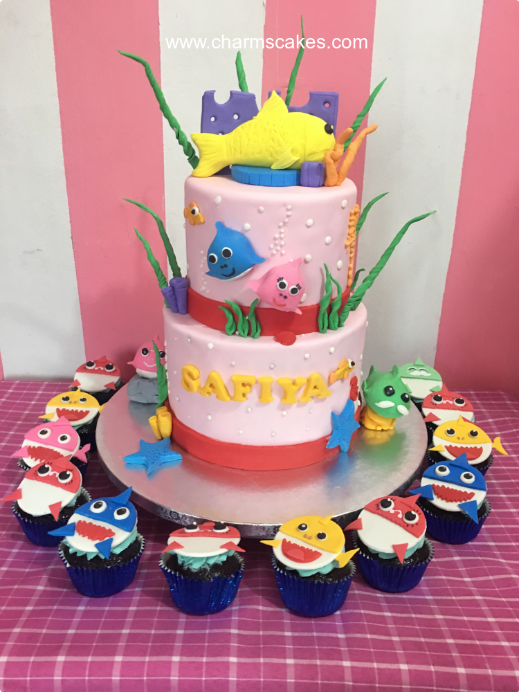 Safiya Baby Shark Custom Cake