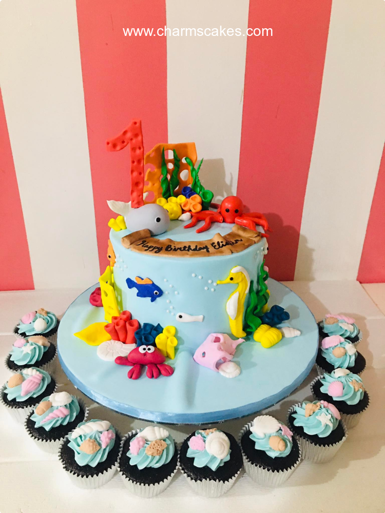 Eli Baby Shark Custom Cake