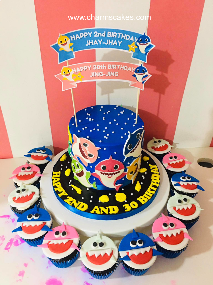 Jhay & Jhing Baby Shark Custom Cake