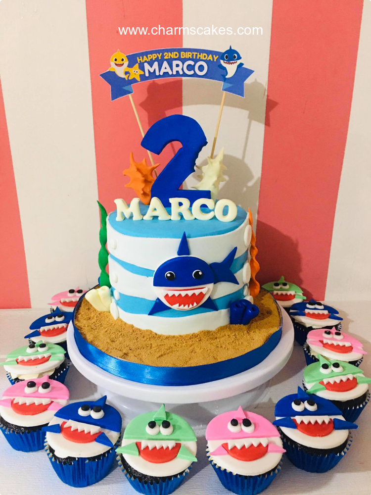 Marco Baby Shark Custom Cake