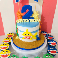 Greyson's Baby Shark Cake Baby Shark Custom Cake