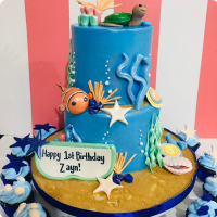 Zayn's Baby Shark Custom Cake