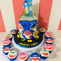 Jeoffrey Baby Shark Custom Cake