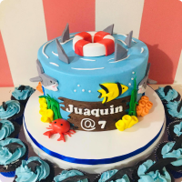 Sharks Baby Shark Custom Cake