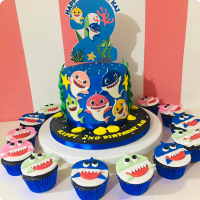 Kai Baby Shark Custom Cake