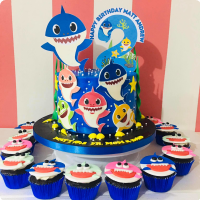 Matt Baby Shark Custom Cake