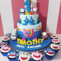 Timothy Baby Shark Custom Cake