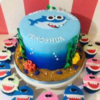 Baby Shark Birthday Cake Ideas Images (Pictures)