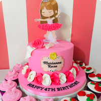 Marianne Ballerina Custom Cake