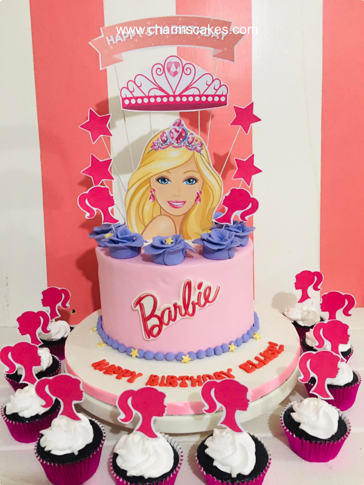Barbie Doll Shape Cake Design 03 Online Delivery in Noida, Greater Noida