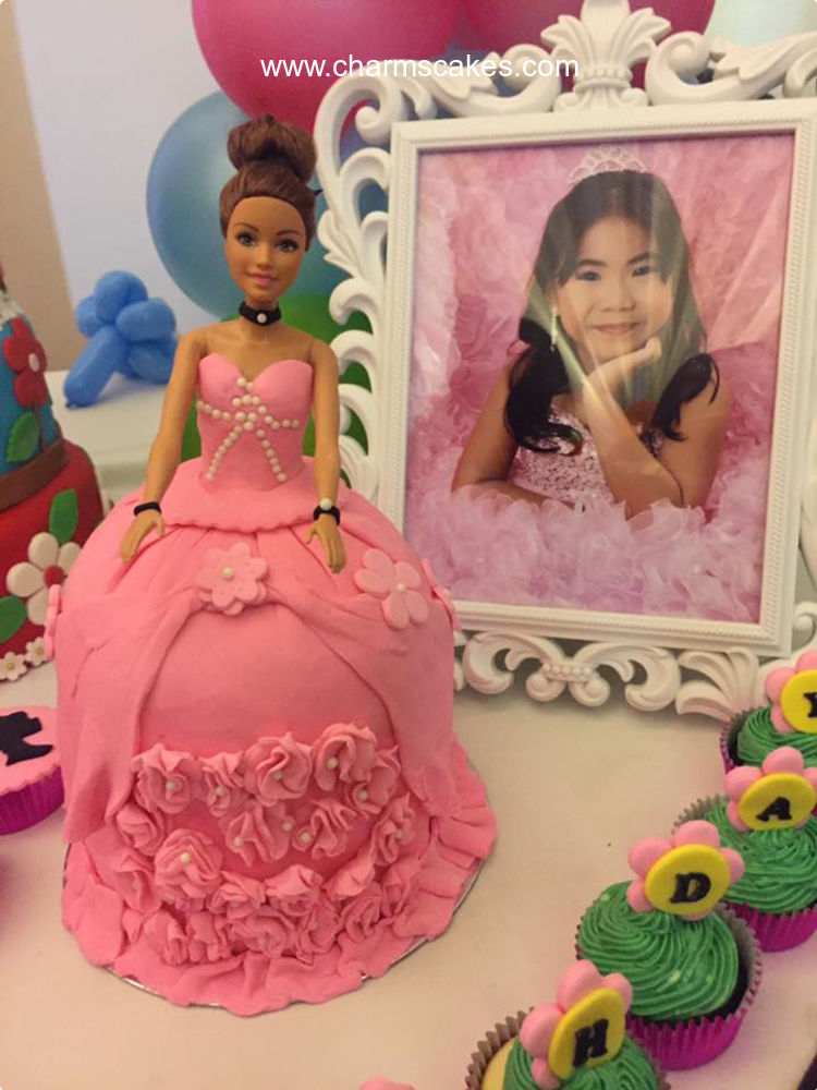 Lady Doll Barbie Custom Cake